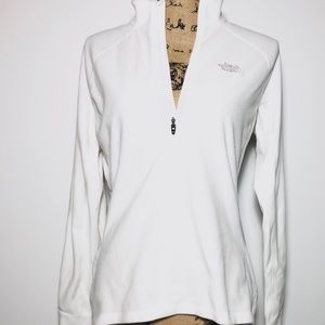 Women White North Face Pullover fitted size Large